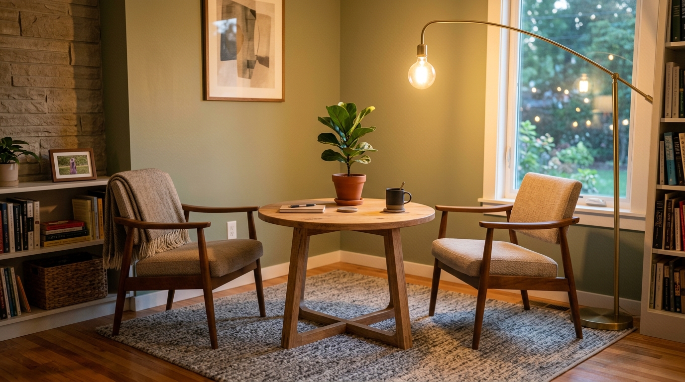 Quiet meeting nooks and remote work lounge